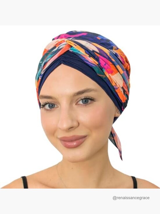 Lightweight Bamboo Viscose Chemo Headwrap Turban for Women One Size main image 5